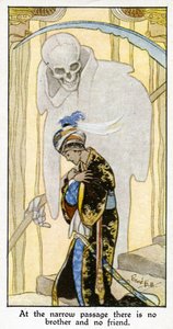 "Na passagem estreita não há irmão nem amigo", 1931 (ver também 498217) de René Bull